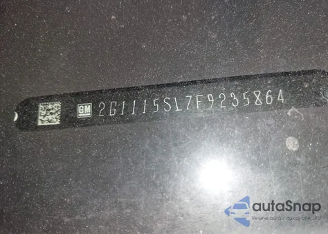 2015 Chevrolet Impala 1Lt z USA, uszkodzony, nr VIN 2G1115SL7F9235864